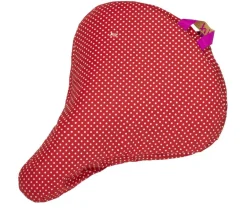 Sattelbezug Polka Dot rot, Polka Dots red