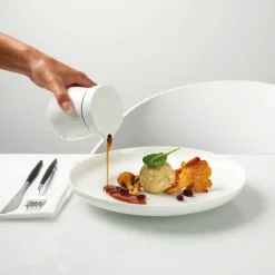 Sauciere mit Deckel, doppelwandig