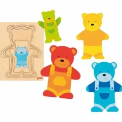 Schichtenpuzzle Bär