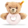 Schlaf Gut Bär Greifring 12cm rosa