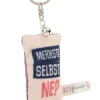Schlüsselanhänger - mini Plüschkissen Merkste selb