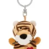 Schlüsselanhänger - Tiger mit Herz 5 cm