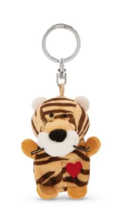 Schlüsselanhänger - Tiger mit Herz 5 cm