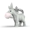 Schlüsselanhänger Donkey grau & Silikonnase