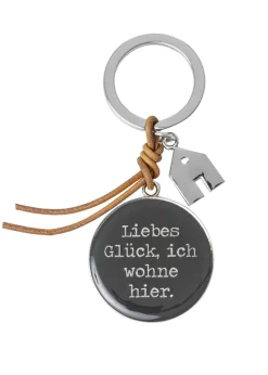 Schlüsselanhänger Haus „Liebes Glück", 9,5x4cm