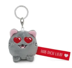 Schlüsselanhänger Katze - Hab dich lieb! 5 cm