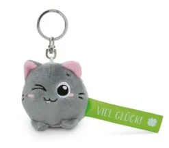 Schlüsselanhänger Katze - Viel Glück! 5 cm