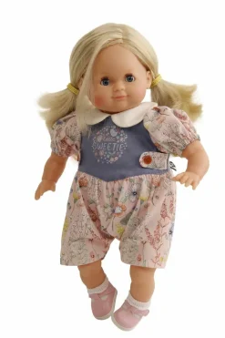 Schlummerle Blumenoverall Gr.32, blonde Haare, bla