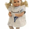 Schlummerle Gr. 32 ,Kleid im Meerestieremotiv blau