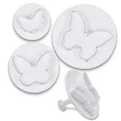 Schmetterlinge 3er Set mit Auswerfer