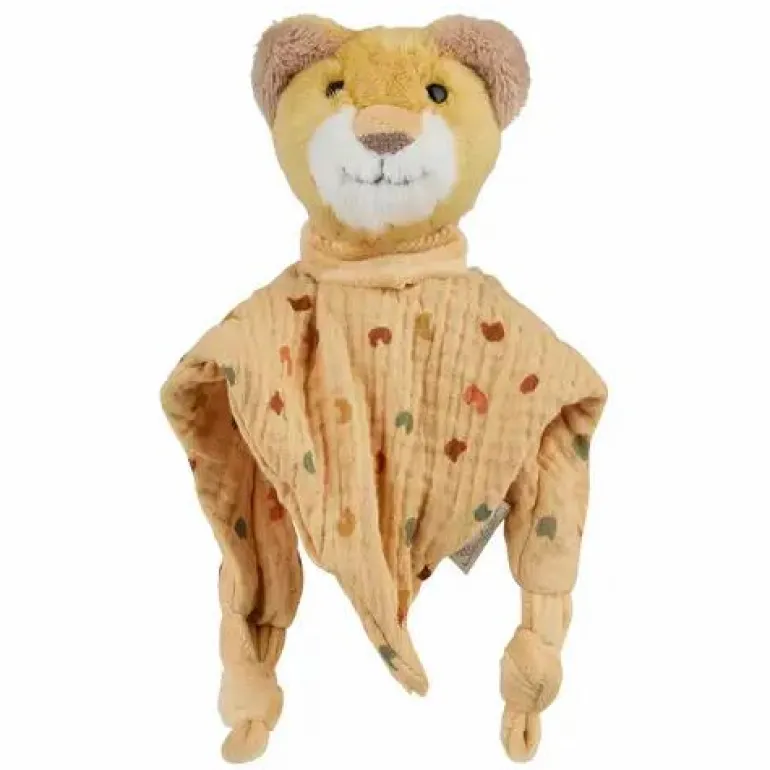 Schmusetuch S Löwe Leo, ocker