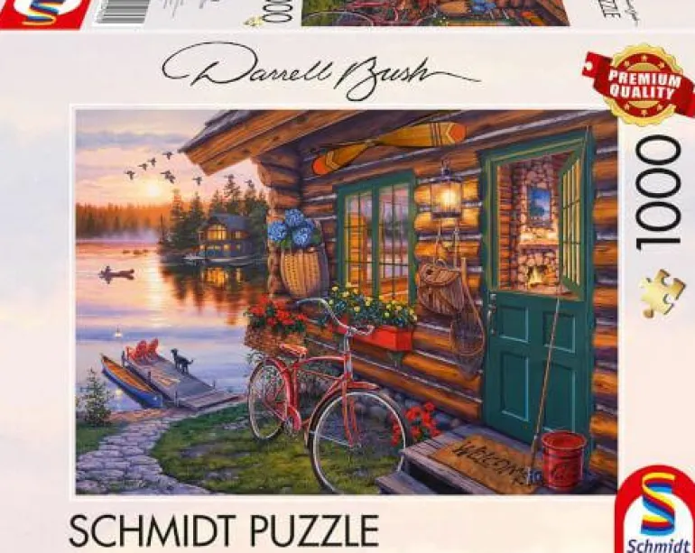 Seehütte mit Fahrrad - Puzzle 1000 Teile