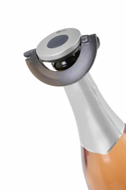 Sekt- / Champagnerverschluss Gusto, Black&silver,