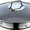 Servierpfanne mit Glasdeckel, beschichtet