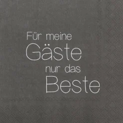 Serviette „Für meine Gäste nur das Beste", 33X33