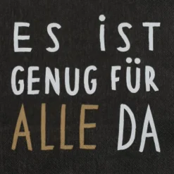 Serviette „Es ist genug für alle da", 33x33cm