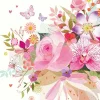 Servietten 33x33cm Rose Bouquet