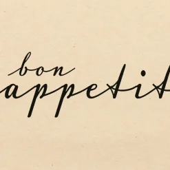 Servietten 33x33cm Bon Appetit Black