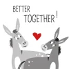 Servietten 33x33cm Donkey Love