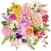 Servietten 33x33cm Flower Bouquet