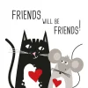 Servietten 33x33cm Friends will be
