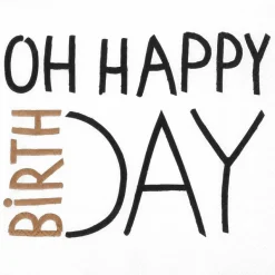 Serviette„ Oh Happy Birthday", 33x33cm