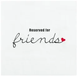 Serviette „Reserved for friends", 33X33 cm