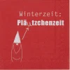 Serviette „Winterzeit:Pläutzchenzeit", 33x33cm