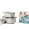 Set Cirqula rechteckig 3tlg - Nordic White
