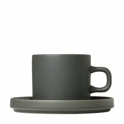 Set 2 Kaffeetassen -PILAR- Agave green, 200 ml