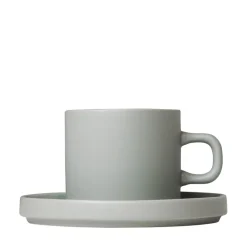 Set 2 Kaffeetassen -PILAR- Mirage Gray, 200 ml