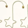 S-Haken mit Stern 36 Stck gold