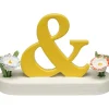 Sonderzeichen & , mit Blumen