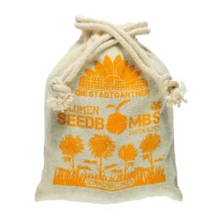 Sonnenblumen Samenbombe Jutebeutel