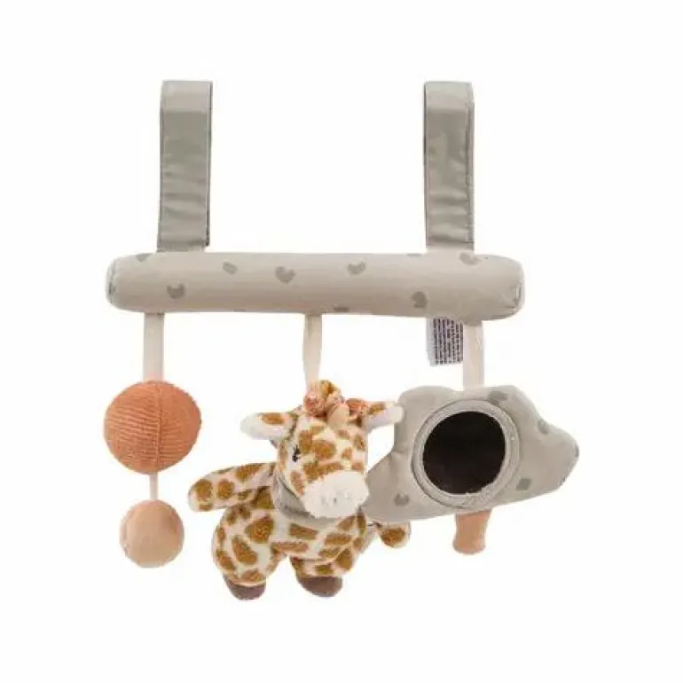 Spielzeug zum Aufhängen Giraffe Kaya, steingrau