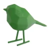 Staatue Origami bird small bright green