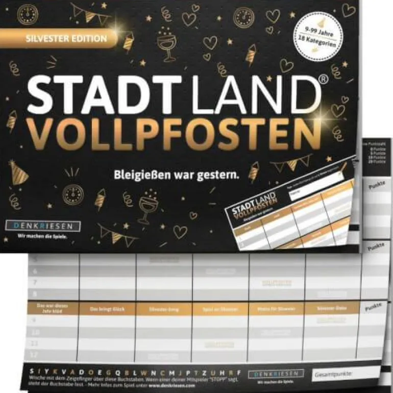 STADT LAND VOLLPFOSTEN® - SILVESTER EDITION - Blei
