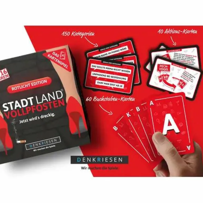STADT LAND VOLLPFOSTEN® ROTLICHT EDITION Das Karte