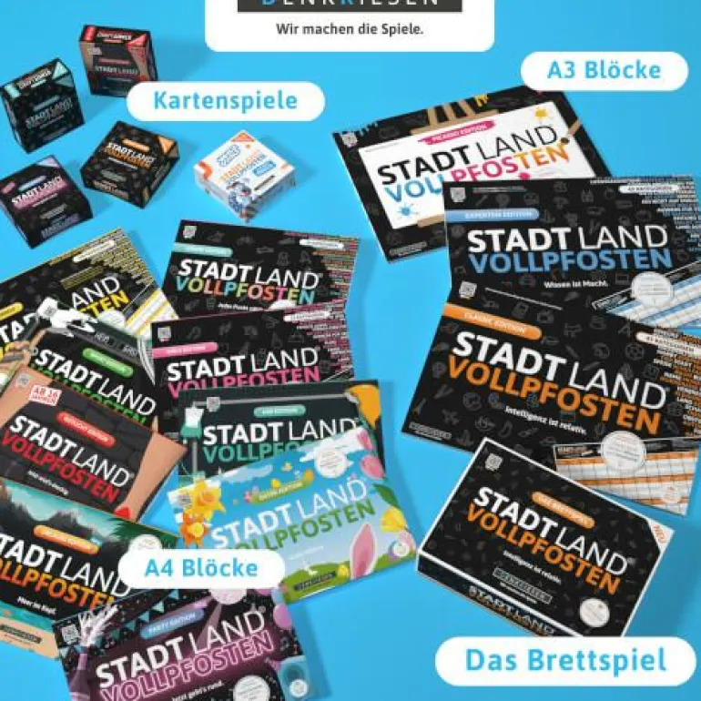 STADT LAND VOLLPFOSTEN® - Das Brettspiel – ERWEITE