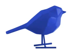 Statue Origami bird small bright blue