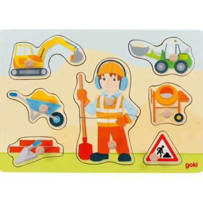 Steckpuzzle Bauarbeiter