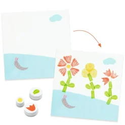 Stempel 3-6: Mit Blumen
