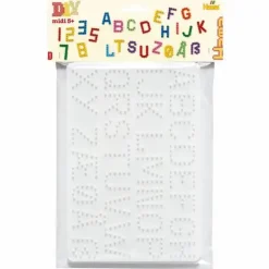 Stiftplatte Buchstaben/Zahlen im Beutel