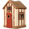 Strandhaus creme/rot