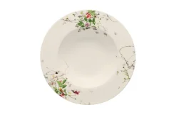 Suppenteller, 23 cm, Fahne, Brillance / Fleurs Sau