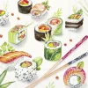 SUSHI Light Grey Lunch-Servietten L1065145