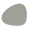 Table Mat Curve L Curduroy Light Grey