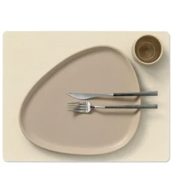 Table Mat Square L Corduroy Vanilla