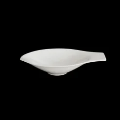 Tapas Schale oval 13,5 cm Asia Line Weiss Fine Bon