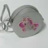 Tasche Einhorn rund silber